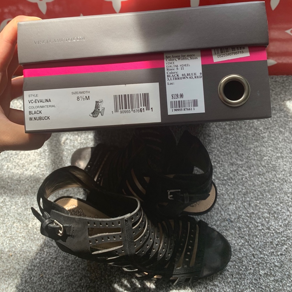 VC open toe heels